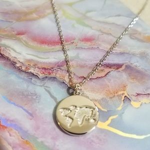 18K Gold Pl, Sterling Silver & Rose Gold Necklace